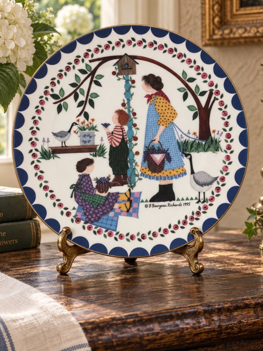 Vintage Pfaltzgraff "Summer Morn" Collector Plate by Barbara Bourgeau-Richards